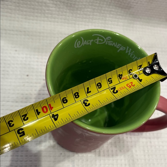 WALT DISNEY WORLD Minnie Mouse Pink and Lime Green Coffee Tea Mug 16oz - Picture 10 of 11